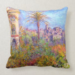 Claude Monet: Villas at Bordighera Throw Pillow