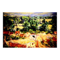 Claude Monet - Vue du village de Giverny posters