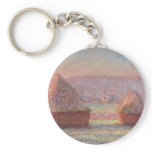 Claude Monet - White Frost Sunrise keychains