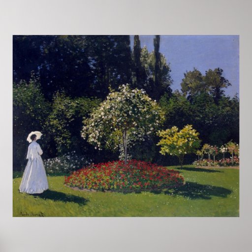 Claude Monet Woman in a Garden Poster
