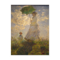 Claude Monet: Woman with a Parasol, 1875. National Post Card