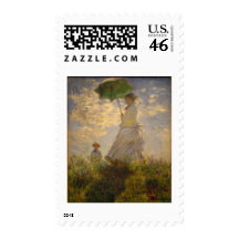 Claude Monet: Woman with a Parasol, 1875 Postage