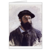 Claude net - Self-portrait in Beret 1886 Greeting Cards