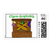 Claus-trophobia postage by lonedragonfli Claus-trophobia postage