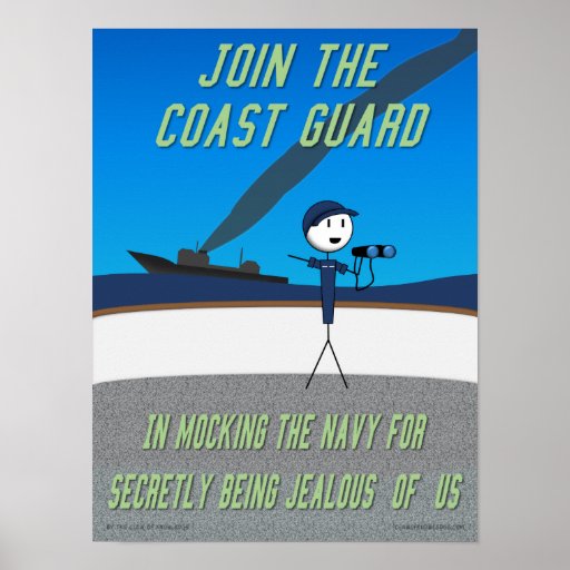 Claw of Knowledge "Join the Coast Guard" Poster Zazzle