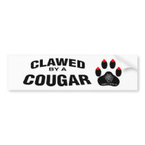 Clawed By A Cougar: And I ate It Bumper Stickers