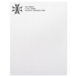 Claws and Fangs Cross Kaleidoscope Mandala Personalized Letterhead