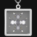 Claws and Fangs Cross Kaleidoscope Mandala Necklaces