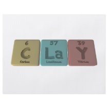 Clay as Carbon Lanthanum Yttrium Flyer Design