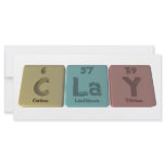 Clay as Carbon Lanthanum Yttrium Custom Rack Card