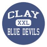 Clay - Blue Devils - High - Green Cove Springs Sticker
