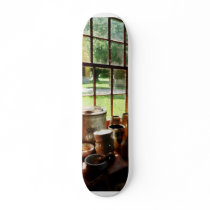 Clay Jars on Windowsill Skate Board Decks