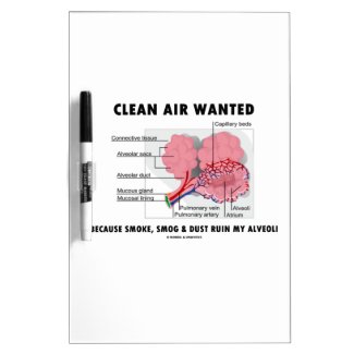 Clean Air Wanted Because Smoke Smog Dust Ruin My Dry-Erase Board