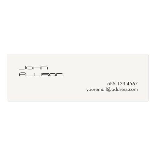 Clean and Simple Professional White Business Card