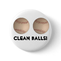CLEAN BALLS! Button