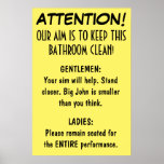 Clean Bathroom. posters