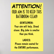 Clean Bathroom. Posters