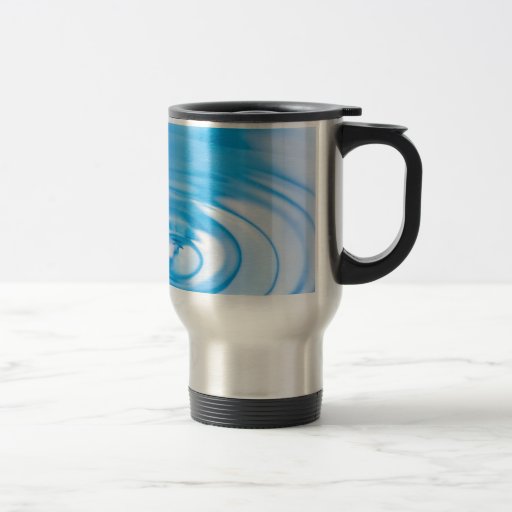 Clean blue water ripples mugs