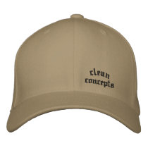 clean, concepts embroidered hats by cleanconcepts clean, concepts embroidered hats
