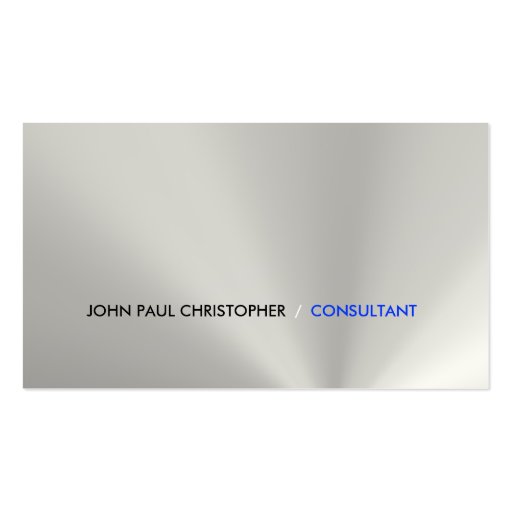Clean Corporate Consultant Business Cards (front side)