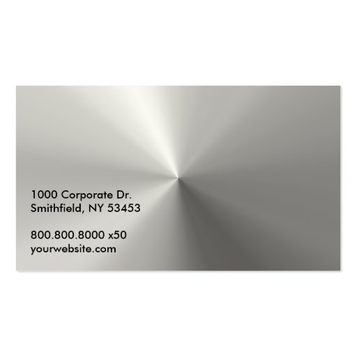 Clean Corporate Consultant Business Cards (back side)
