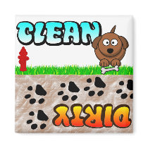Clean Dirty Dishwasher magnet