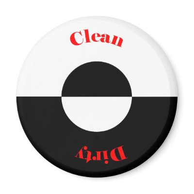 Clean - Dirty Dishwasher Magnet by bwmedia