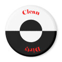 Clean - Dirty Dishwasher Magnet by bwmedia Clean - Dirty Dishwasher Magnet