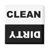 Clean Dirty Dishwasher magnet