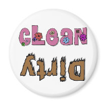 Clean Dirty Dishwasher Magnet magnets