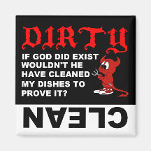 Clean Dirty Dishwasher magnet