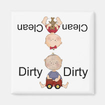 clean dirty dishwasher magnet magnets
