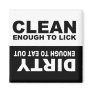 Clean Dirty Dishwasher magnet