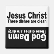 CLEAN-DIRTY DISHWASHER MAGNET