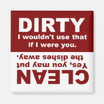 Clean Dirty Dishwasher magnet