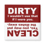 Clean Dirty Dishwasher magnet