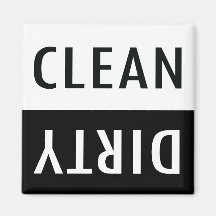 Clean dirty dishwasher magnet