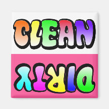 Clean Dirty Dishwasher magnet