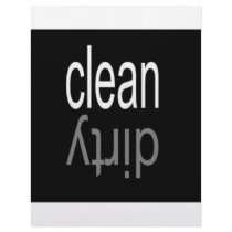 Clean/Dirty Dishwasher Magnet Letterhead Template