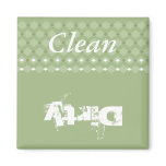 Clean-Dirty Kitchen Magnet