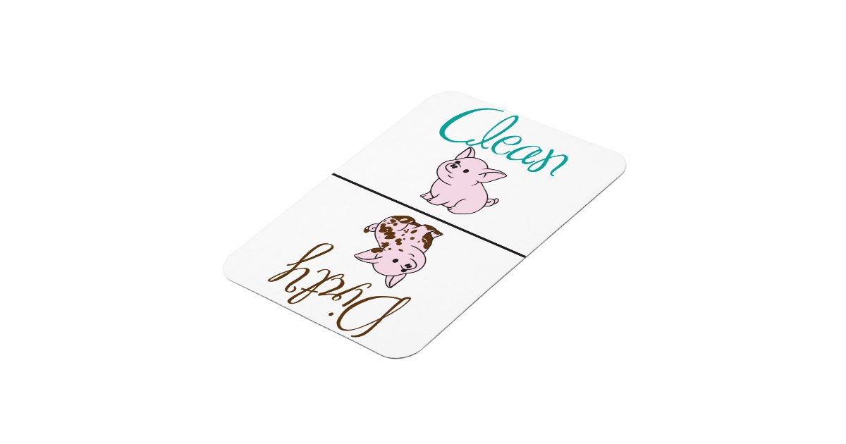 Clean/Dirty Little Pig Dishwasher Zazzle