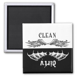 Clean & Dirty Wings Dishwasher Magnet