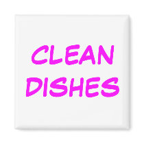 CLEAN DISHES magnets by PerGis_NOSaints CLEAN DISHES magnets