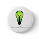 Clean Energy Bulb - Button by greenearthdesigns Clean Energy Bulb - Button