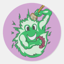 Clean Energy Green Colored Sticker
