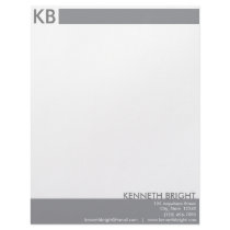Clean Gray and White Letterhead by sharpattack Clean Gray and White Letterhead