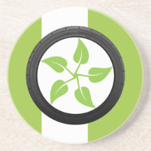 Clean Green Power Drink Coaster