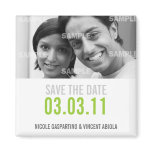 Clean Green Save The Date Magnet