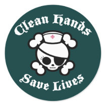 Clean Hands Save Lives Stickers