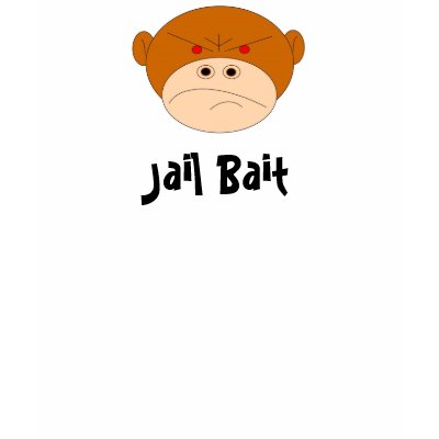 CLean Logo HEAD, Jail Bait Tee Shirts by WYLDWOLF79
